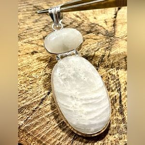 Large Rainbow Moonstone “The Visionary Stone” Pendant